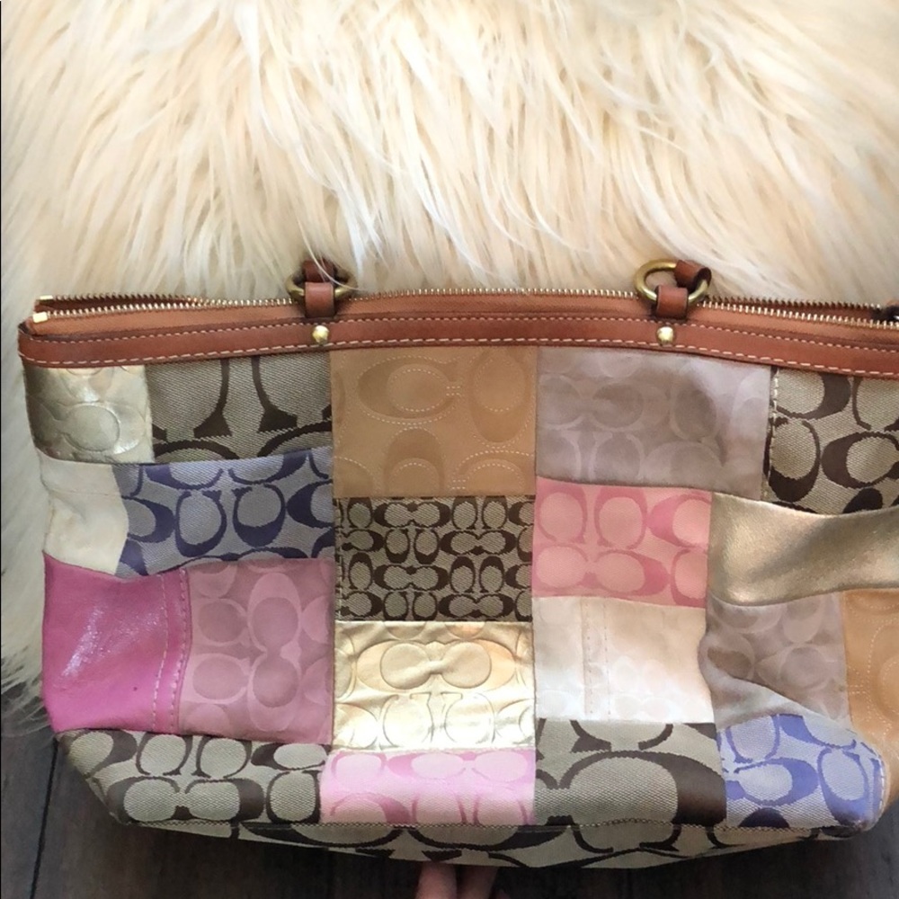 Coach multicolored purse